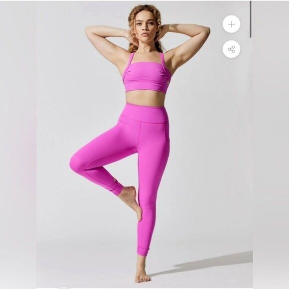 Free People Movement Bright Pink Wave Rider Leggings Size Small - Picture 1 of 11